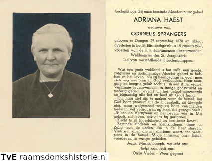 Adriana Haest Cornelis Sprangers
