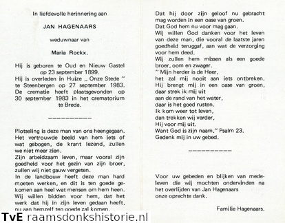 Jan Hagenaars Maria Rockx