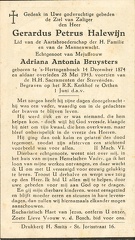 Gerardus Petrus Halewijn Adriana Antonia Bruysters