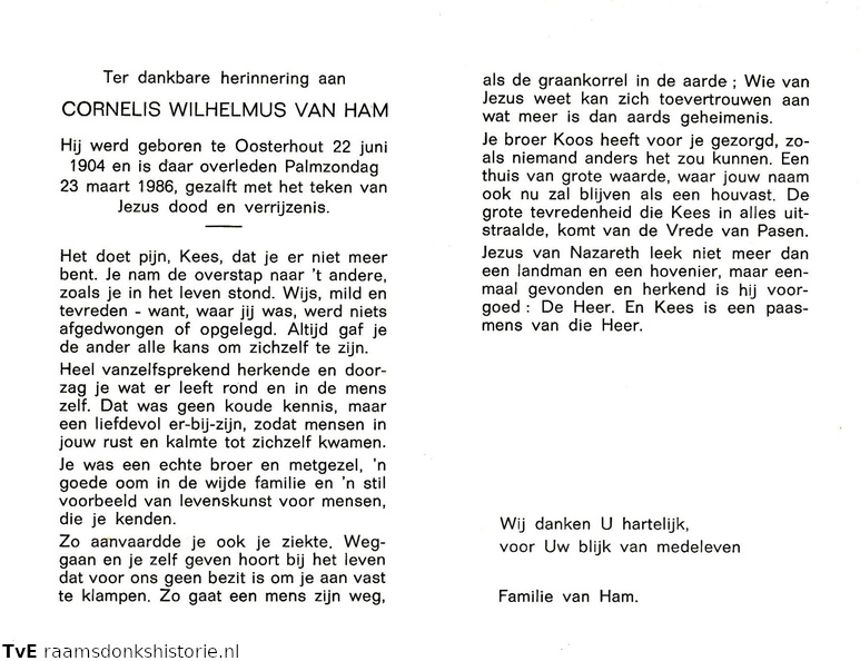 Cornelis Wilhelmus van Ham