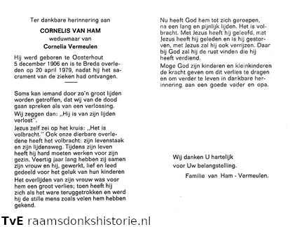 Cornelis van Ham Cornelia Vermeulen