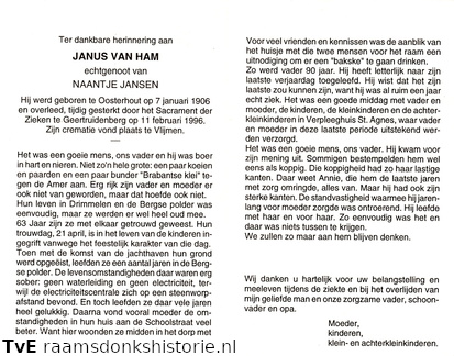 Janus van Ham Naantje Jansen