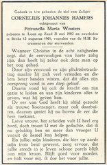 Cornelius Johannes Hamers Petronella Maria Wouters