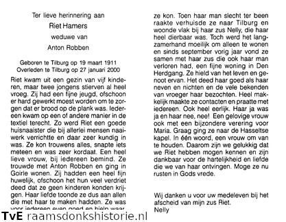 Riet Hamers Anton Robben