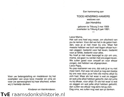Toos Hamers Jan Hendriks