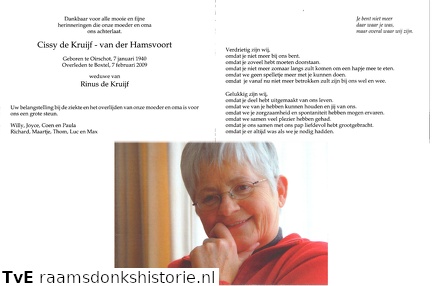 Cissy van der Hamsvoort Rinus de Kruijf