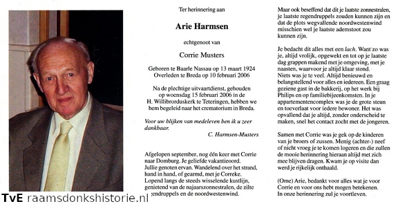 Arie Harmsen Corrie Musters