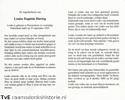 Louise Eugénie Hartog  nn, Wim van der Veen