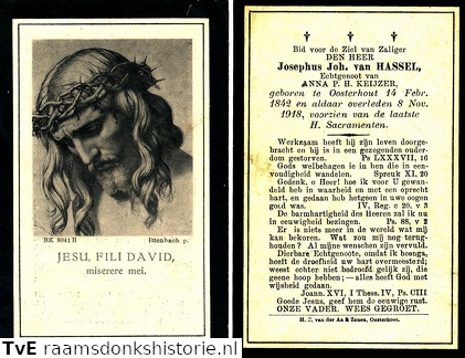 Josephus Johannes van Hassel Anna P.H. Keijzer