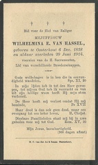 Wilhelmina Eva van Hassel
