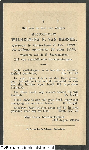 Wilhelmina Eva van Hassel