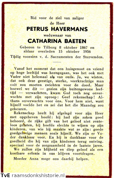 Petrus Havermans Catharina Baeten
