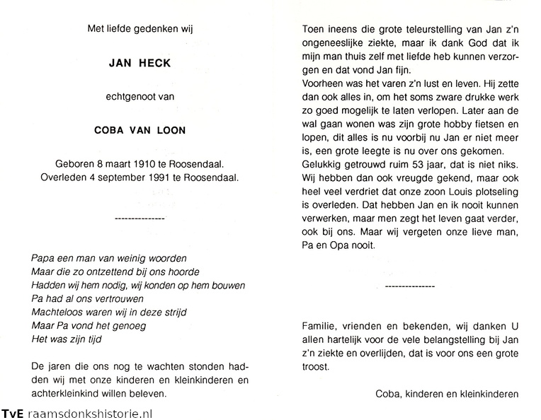 Jan Heck Coba van Loon