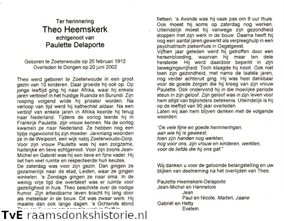 Theo Heemskerk Paulette Delaporte