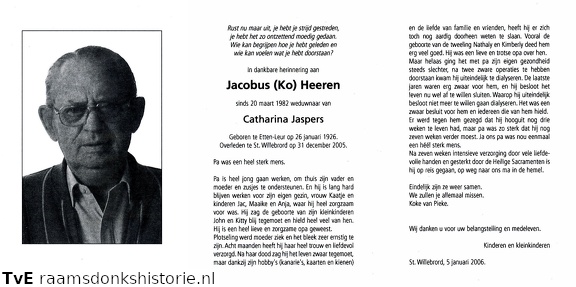 Jacobus Heeren Catharina Jaspers