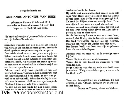 Adrianus Antonius van Hees