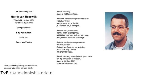 Harrie van Heeswijk Elly Velthuizen