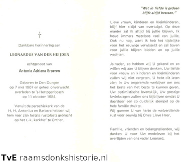 Leonardus van der Heijden Antonia Adriana Broeren
