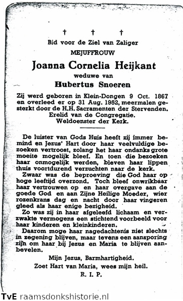 Joanna Cornelia Heijkant Hubertus Snoeren