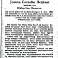 Joanna Cornelia Heijkant Hubertus Snoeren