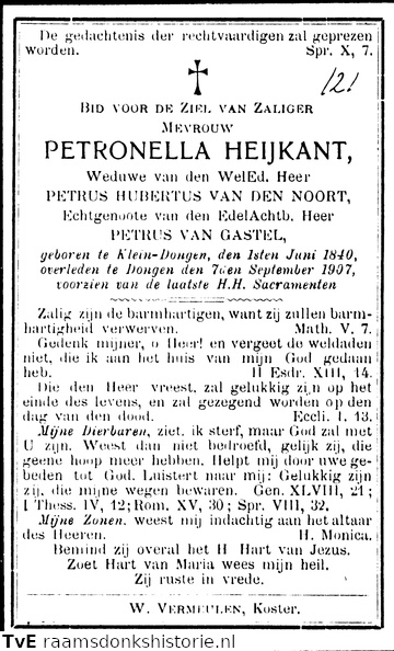 Petronella Heijkant Petrus van Gastel Petrus Hubertus van den Noort