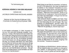 Adriana Henrica van den Heijkant Jacobus Christiaan Nicolaas Jansen