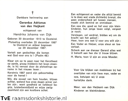 Gerardus van den Heijkant Hendrika Johanna van Dijk