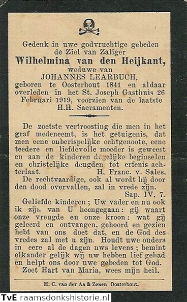 Wilhelmina van den Heijkant Johannes Learbuch