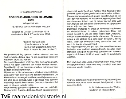 Cornelis Johannes Heijmans Hendrika Maria van der  Wielen