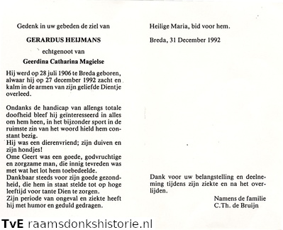 Gerardus Heijmans Geerdina Catharina Magielse