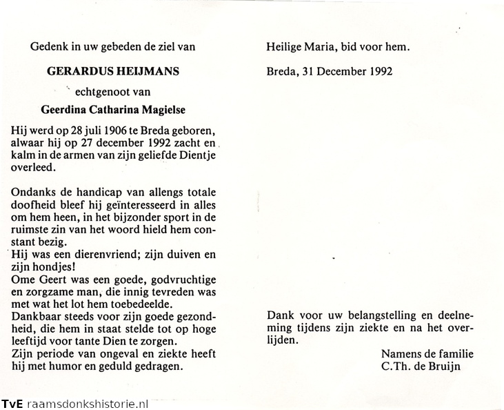 Gerardus Heijmans Geerdina Catharina Magielse