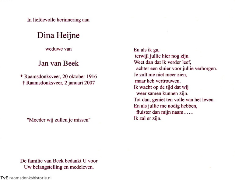 Dina Heijne Jan van Beek