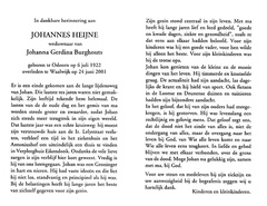 Johannes  Heijne Johanna Gerdina Burghouts