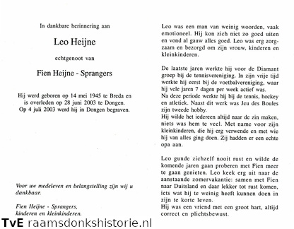 Leo Heijne Fien Sprangers
