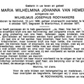 Maria Wilhelmina Johanna van Hemert Wilhelmus J Rooyakkers