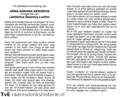 Anna Adriana Hendriks Lambertus Gerardus Loeffen
