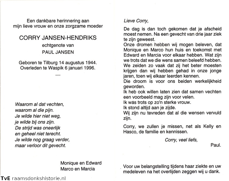 Corry Hendriks Paul Jansen