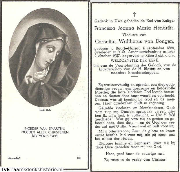 Francisca Joanna Maria Hendriks Cornelius Waltherus van Dongen