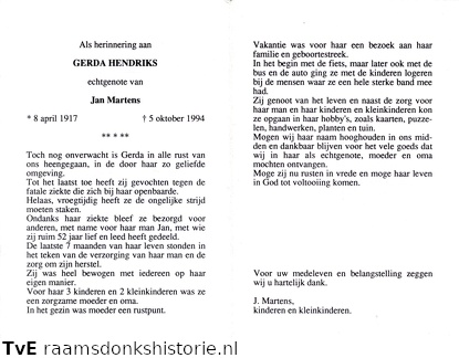 Gerda Hendriks Jan Martens