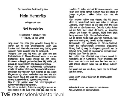 Hein Hendriks Nel Hendriks