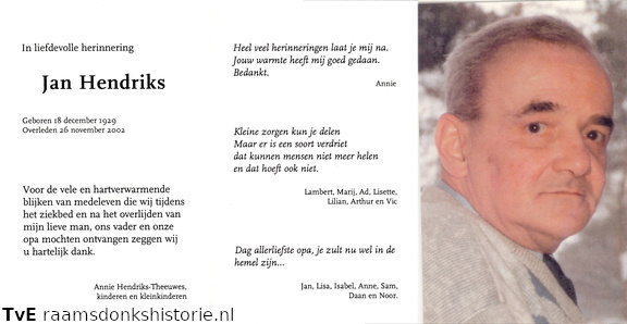 Jan Hendriks Annie Theeuwes