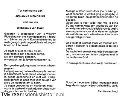 Johanna  Wilhelmus van Hout (6744)