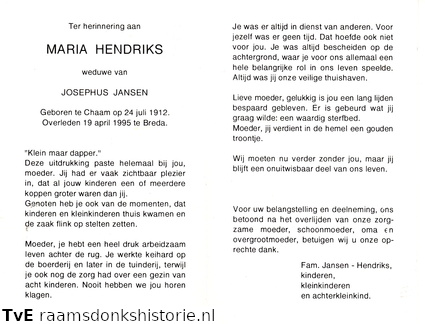 Maria Hendriks Josephus Jansen