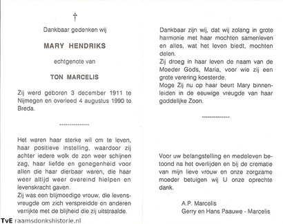 Mary Hendriks Ton Marcelis