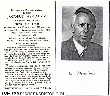 Jacobus Hendrikx Maria den Exter