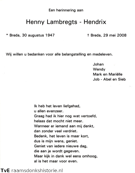 Henny Hendrix Johan Lambregts