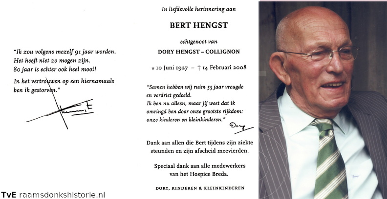 Bert Hengst Dory Collignon