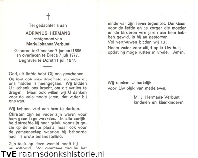 Adrianus Hermans Maria Johanna Verbunt