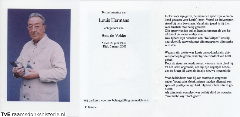 Louis Hermans Bets de Volder