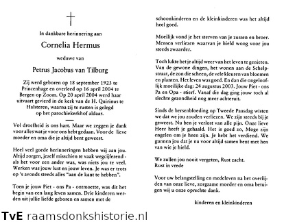 Cornelia Hermus Petrus Jacobus van Tilburg